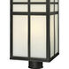 Mission 3 Light 20 inch Black Outdoor Post Light