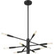 Ascension 10 Light 23.25 inch Matte Black Chandelier Ceiling Light