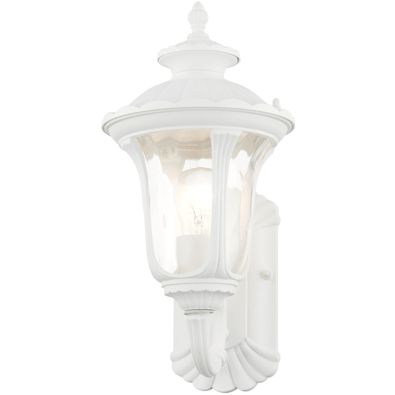 Oxford 1 Light 16 inch Textured White Outdoor Wall Lantern