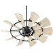 Windmill 52 inch Noir with Weathered Oak Blades Ceiling Fan