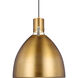 Sean Lavin Brynne LED 16.5 inch Burnished Brass Pendant Ceiling Light