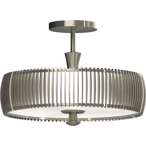 Night Moves LED 15 inch Pewter Semi Flush Ceiling Light