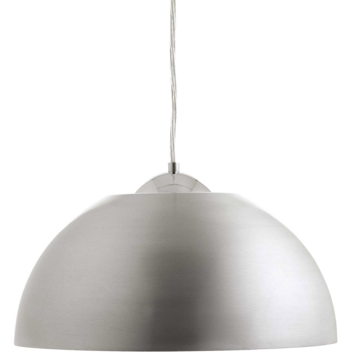 Dome LED LED 16 inch Satin Aluminum Pendant Ceiling Light, Progress LED