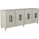 Tilden Cerused White / Antique Bronze / Antique Mirror Cabinet