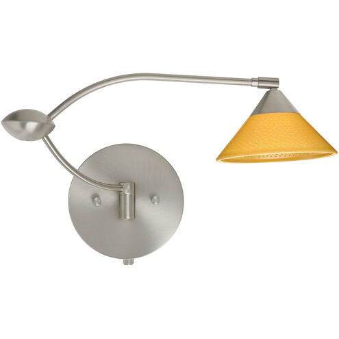Kona 1WU 21 inch 50 watt Satin Nickel Swing Arm Sconce Wall Light