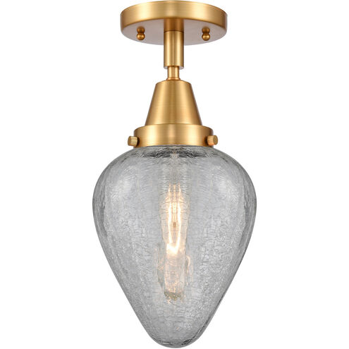 Franklin Restoration Geneseo 1 Light 7 inch Satin Gold Flush Mount Ceiling Light