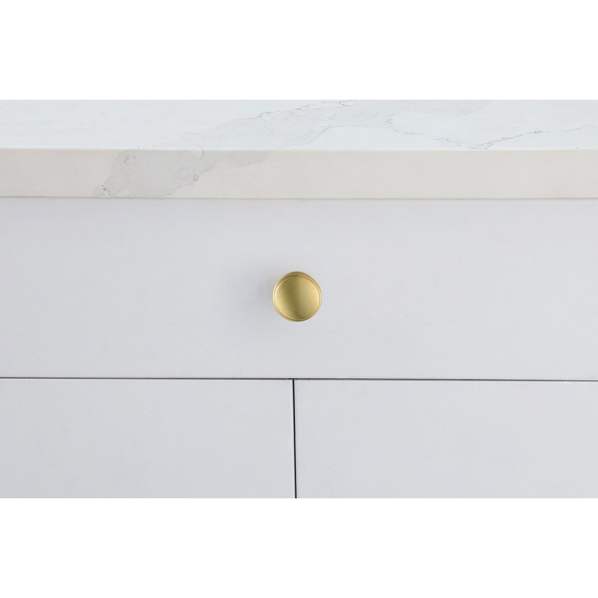 Kaid Brushed Gold Hardware Cabinet Knob, Set of 10