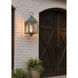 Ashford 1 Light 21.25 inch Verde Green Outdoor Sconce in Seedy Glass, X Wire Pattern, Brass Traditions by Innovations Lighting