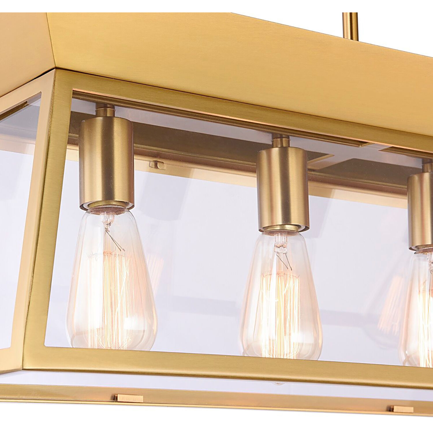 Lucian Island Light Ceiling Light in Brushed Brass