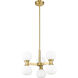 Artemis 6 Light 18 inch Modern Gold Chandelier Ceiling Light