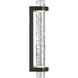 Marie Flanigan Theron LED 3.25 inch Bronze and Clear Wavy Glass Linear Bath Sconce Wall Light