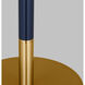 kate spade new york Monroe 27.13 inch 9.00 watt Burnished Brass with Navy Table Lamp Portable Light