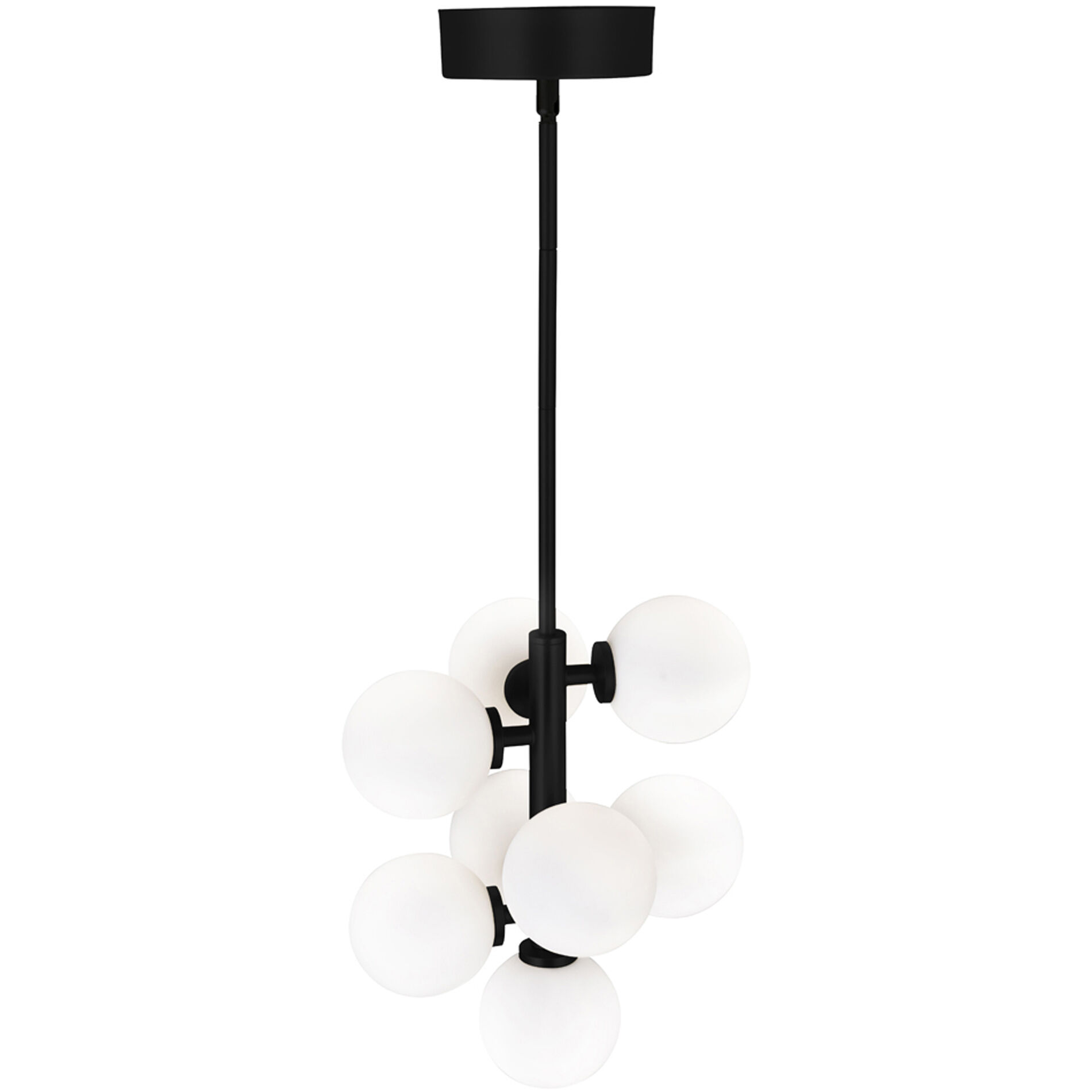 Arya 8 Light 12 inch Black Pendant Ceiling Light