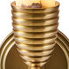 Gypsum Wall Sconce Wall Light in True Brass