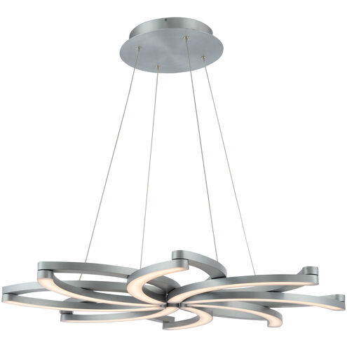 Bloom LED 32 inch Brushed Aluminum Chandelier Ceiling Light