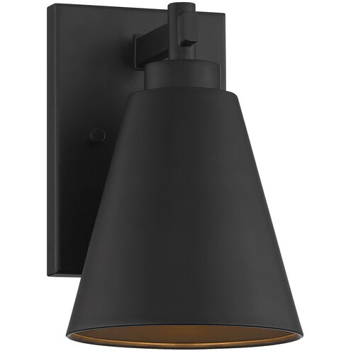 Ryder 1 Light 9 inch Matte Black Outdoor Wall Lantern
