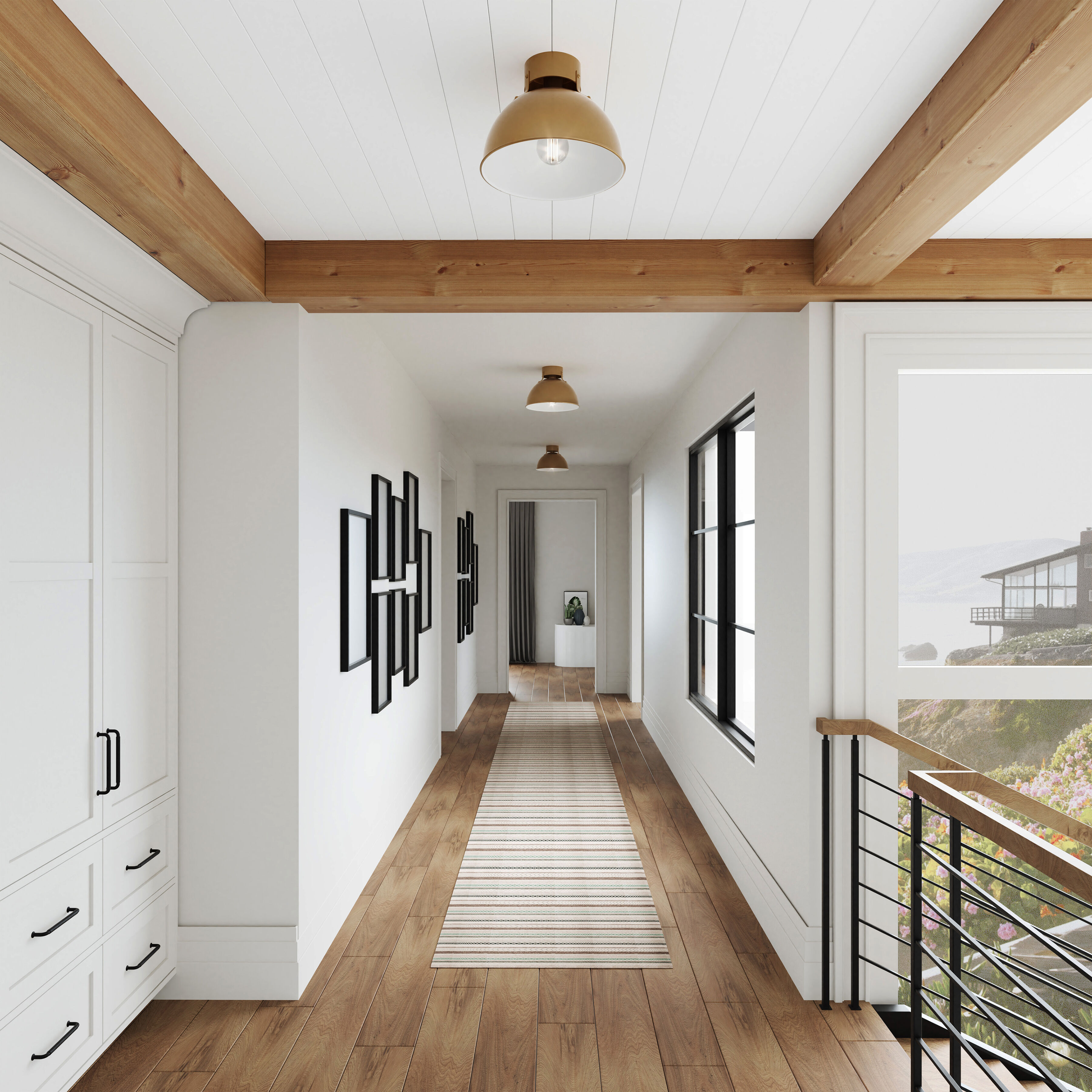 Zayne 1 Light 12 inch Brushed Gold Semi Flush Mount Ceiling Light