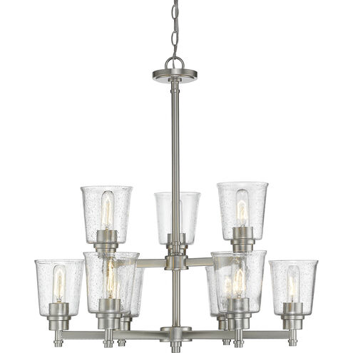 Bohin 9 Light 28 inch Brushed Nickel Chandelier Ceiling Light