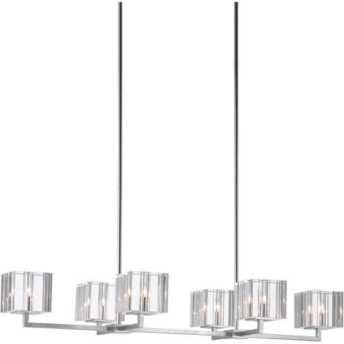 Valerio 6 Light 48 inch Silver Leaf Chandelier Ceiling Light