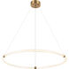 Inkara LED 39.38 inch Aged Gold Brass Pendant Ceiling Light
