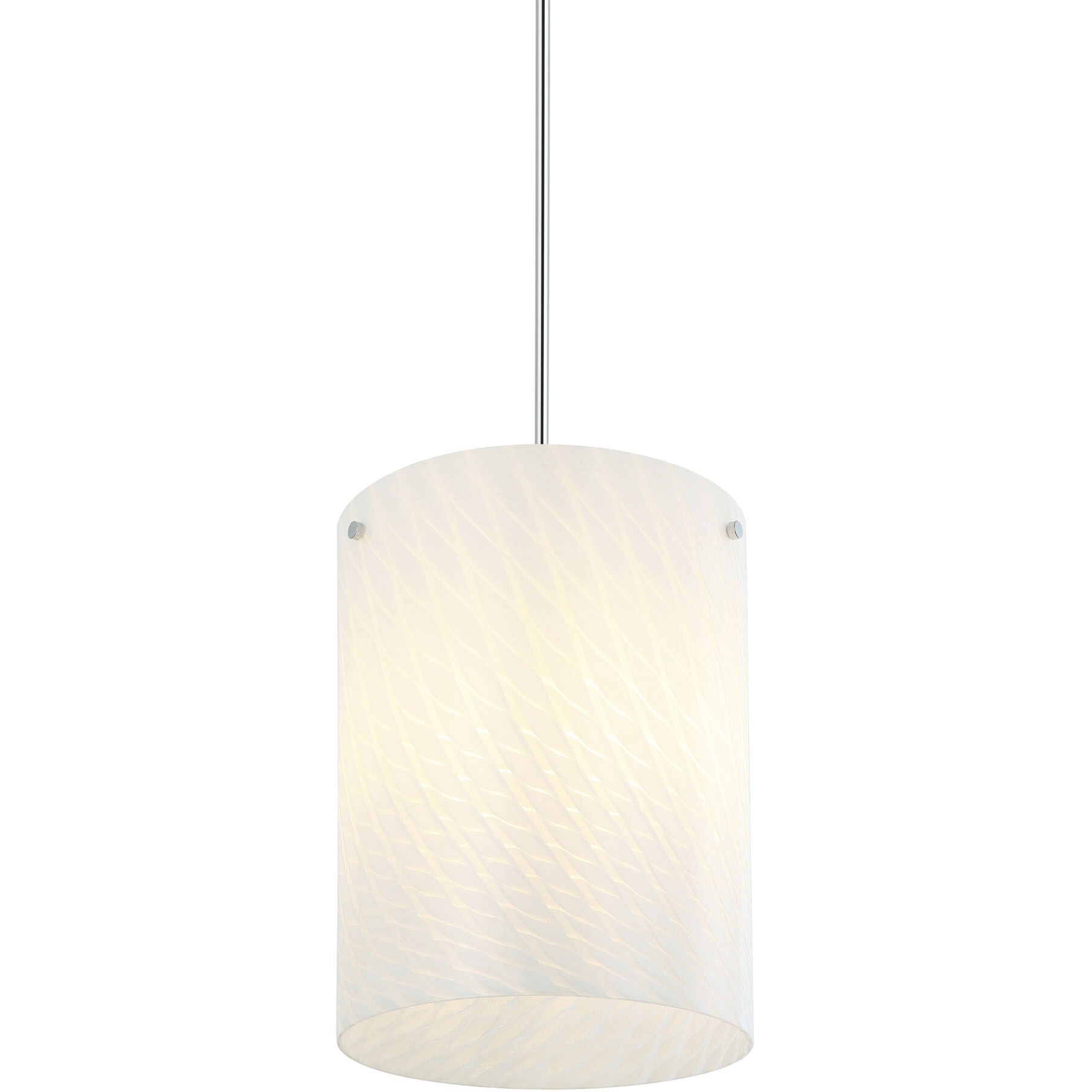 Swirled 3 Light 12 inch Chrome Pendant Ceiling Light