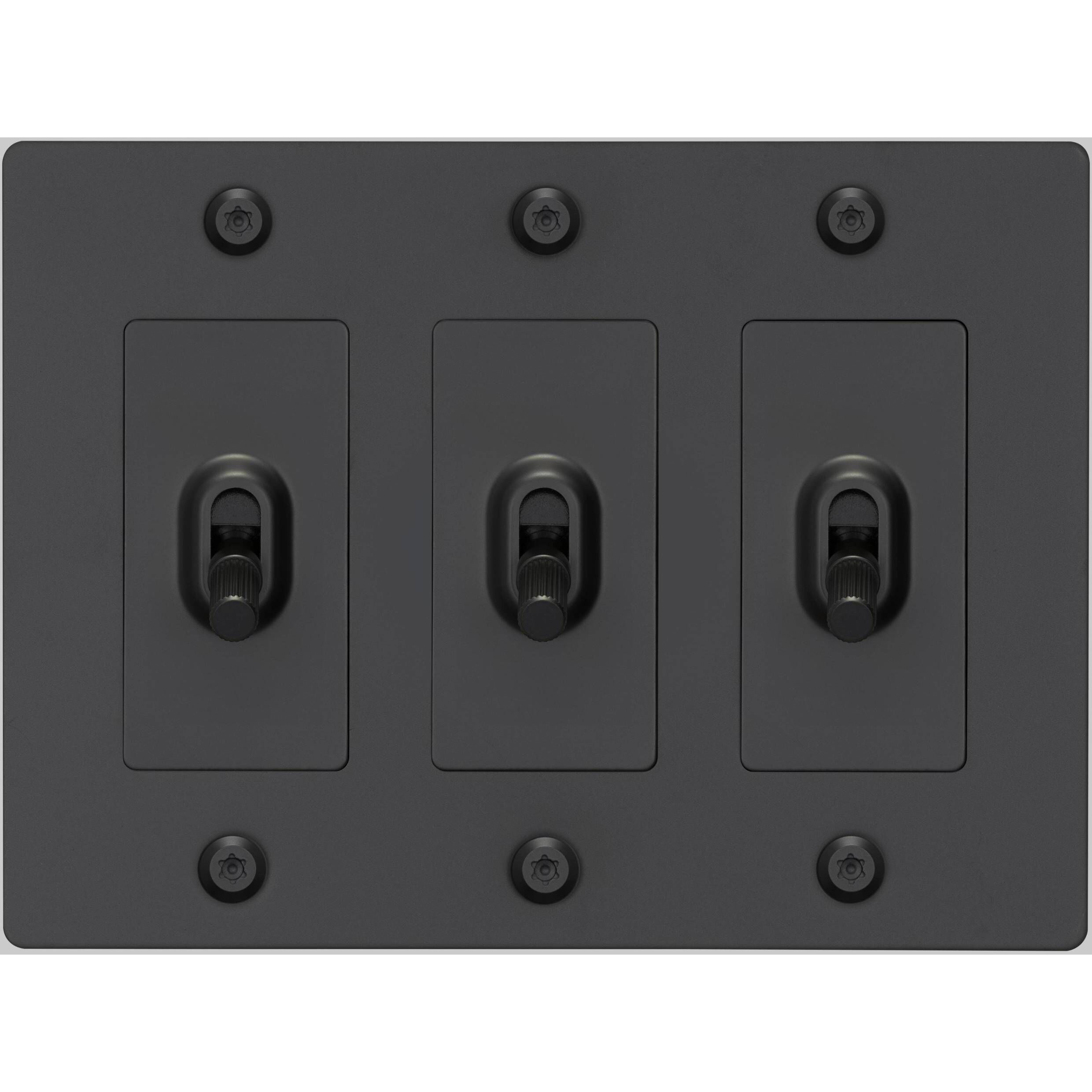 3G Toggle 120-277 Black Light Switch