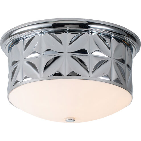 Epsilon 3 Light PC Bath/Flush Mounts Ceiling Light in Polished Chrome