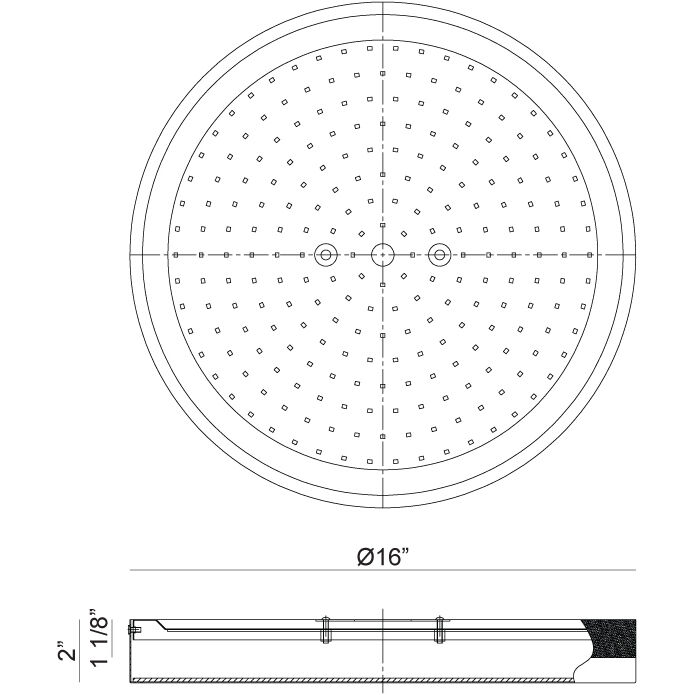 Tone LED 16 inch White and Aged Gold Brass Flush Mount Ceiling Light