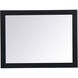 Aqua 32 X 24 inch Black Vanity Mirror