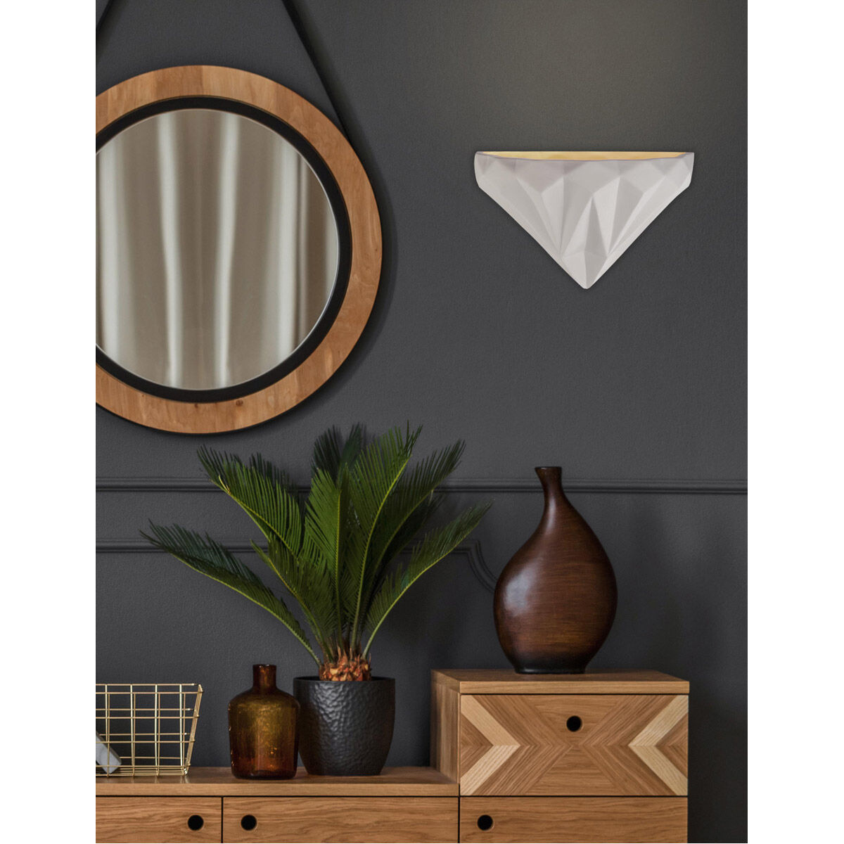 Ambiance 1 Light 12 inch Matte Black Wall Sconce Wall Light