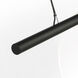 Peter Bristol Trace LED 60 inch Nightshade Black Single Linear Chandelier Ceiling Light