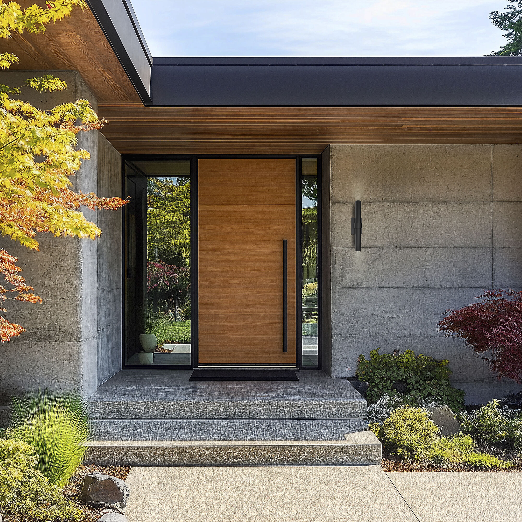 Quincy LED 20 inch Black Outdoor Wall Lighting in 2700K