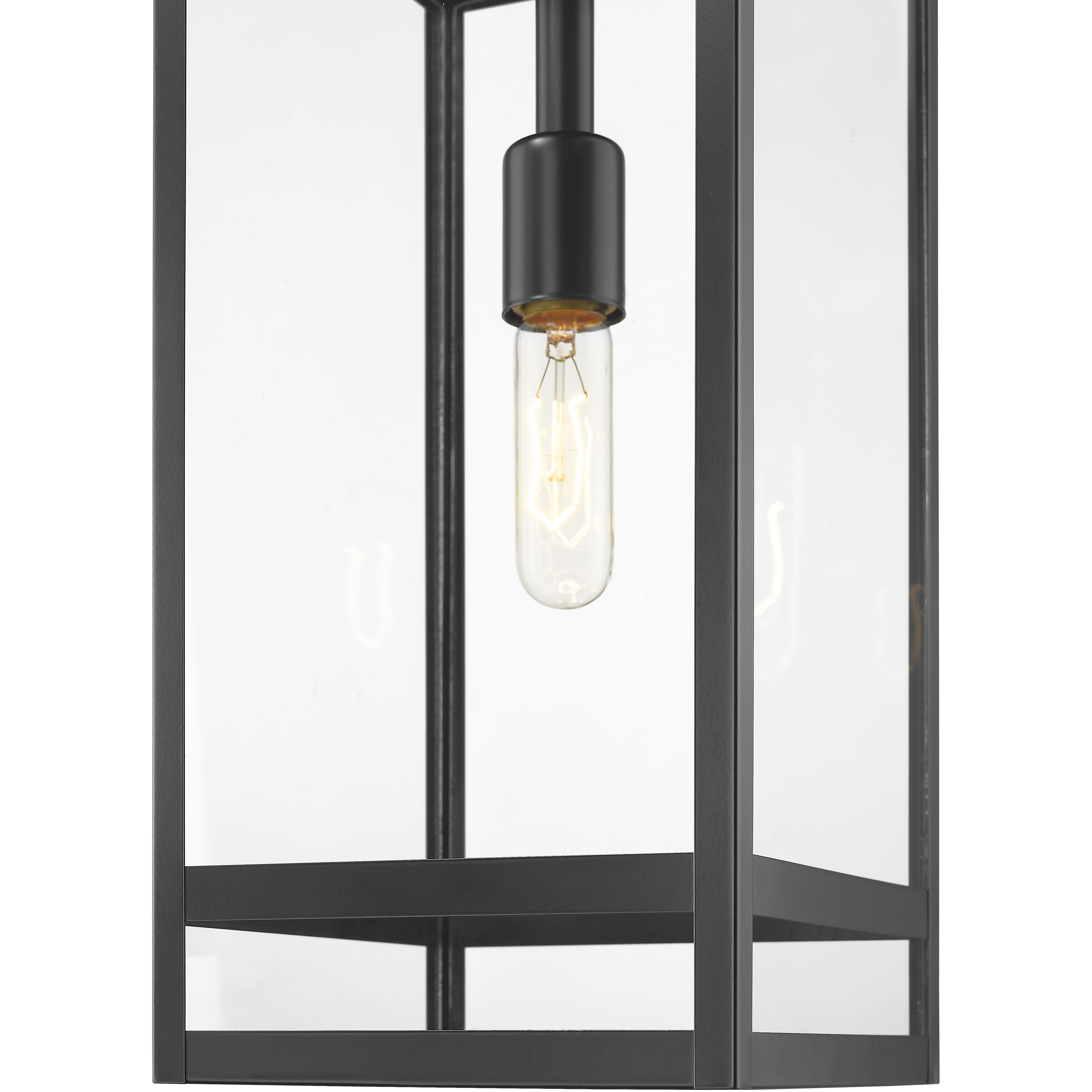 Nuri 1 Light 7.5 inch Black Outdoor Chain Mount Ceiling Fixture