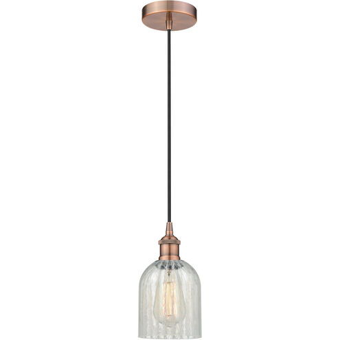 Edison Caledonia LED 5 inch Antique Copper Mini Pendant Ceiling Light
