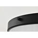 Solara 16.6 inch Matte Black Semi Flush Mount Ceiling Light