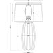 Burano 30.75 inch 150.00 watt Brown Table Lamp Portable Light