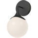 Alora Mood Nouveau 1 Light 6 inch Matte Black Bath Vanity Light Wall Light