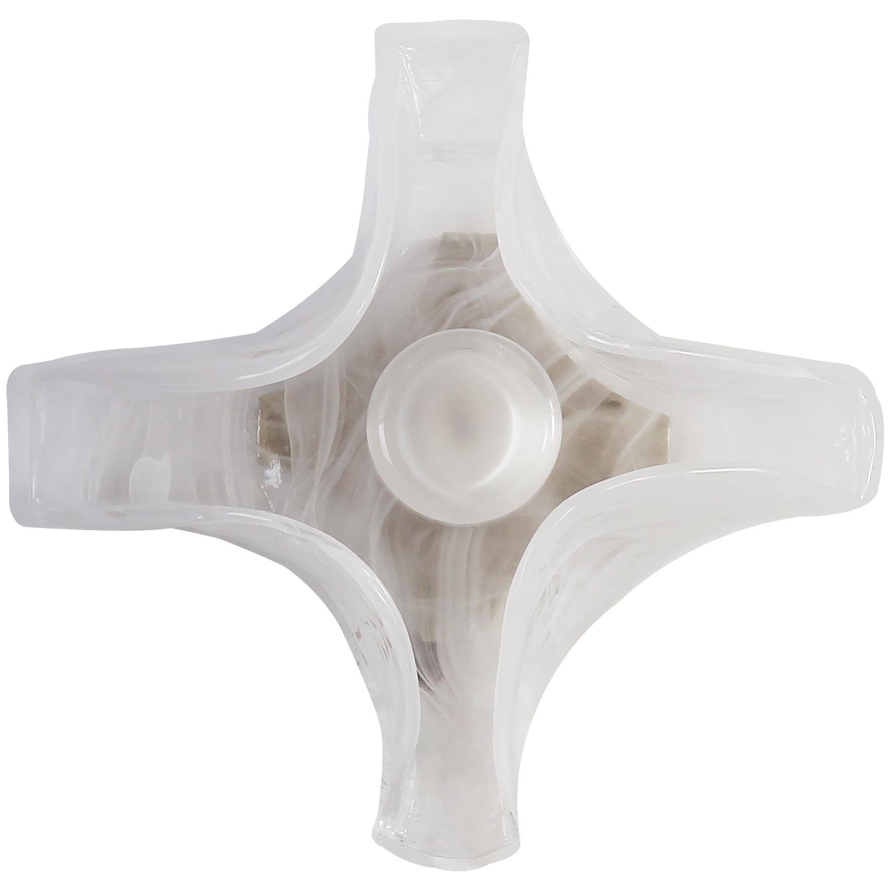 Glacier LED 13.75 inch Polished Nickel Flush Mount Ceiling Light