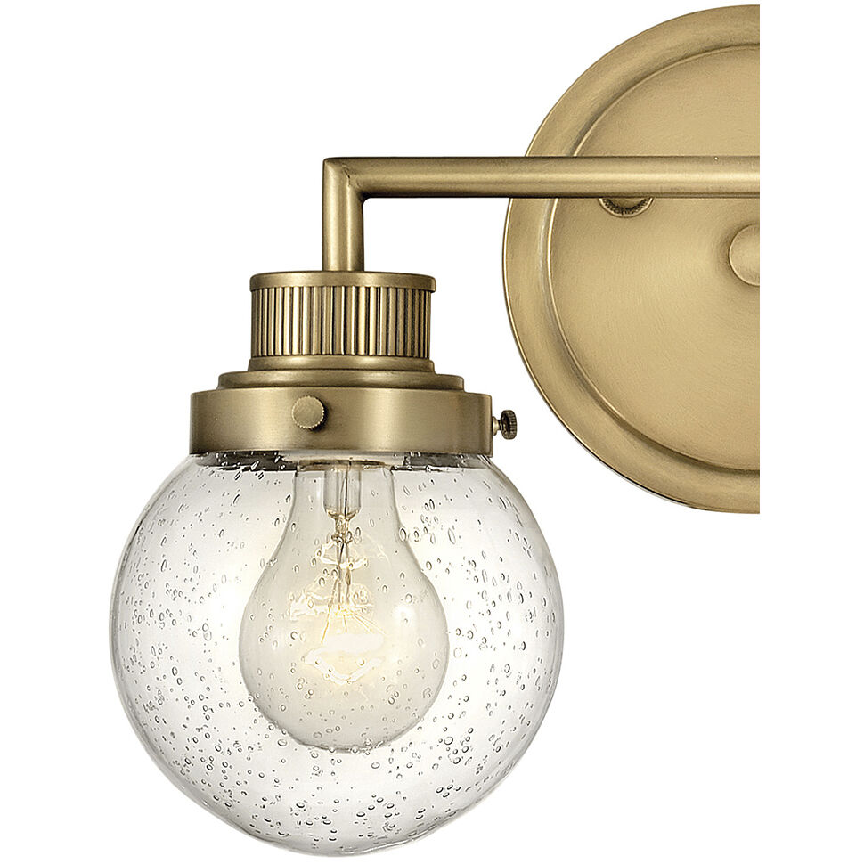 Poppy 2 Light 14.75 inch Heritage Brass Vanity Light Wall Light
