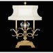 Beveled Arcs 34 inch 60 watt Gold Table Lamp Portable Light in Gold Leaf