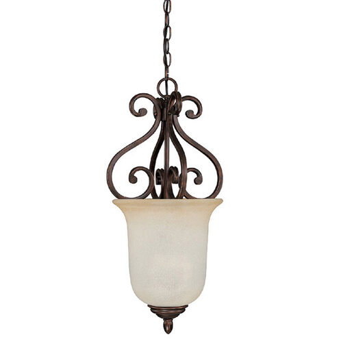 Capital Lighting Cumberland 3 Light Foyer in Burnished Bronze with Mist Scavo Glass 3020BB
