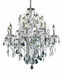 St. Francis 12 Light 28 inch Chrome Dining Chandelier Ceiling Light in Royal Cut