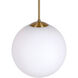 Selene 1 Light 14 inch Soft Gold Pendant Ceiling Light