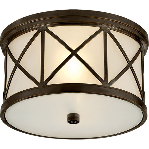 Suzanne Kasler Montpelier 2 Light 11 inch Bronze Flush Mount Ceiling Light, Small