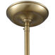 Rutherford 1 Light 18 inch Satin Brass Pendant Ceiling Light