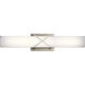 Trinsic LED 22 inch Brushed Nickel Linear Bath Medium Wall Light, Medium