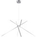 Alumilux Aster LED 44.5 inch Satin Aluminum Multi-Light Pendant Ceiling Light