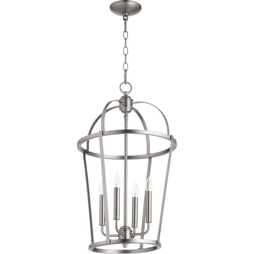 Mitre 4 Light 15 inch Satin Nickel Mini Chandelier Ceiling Light