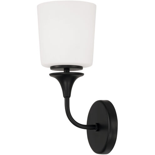 Presley 1 Light 5.5 inch Matte Black Sconce Wall Light