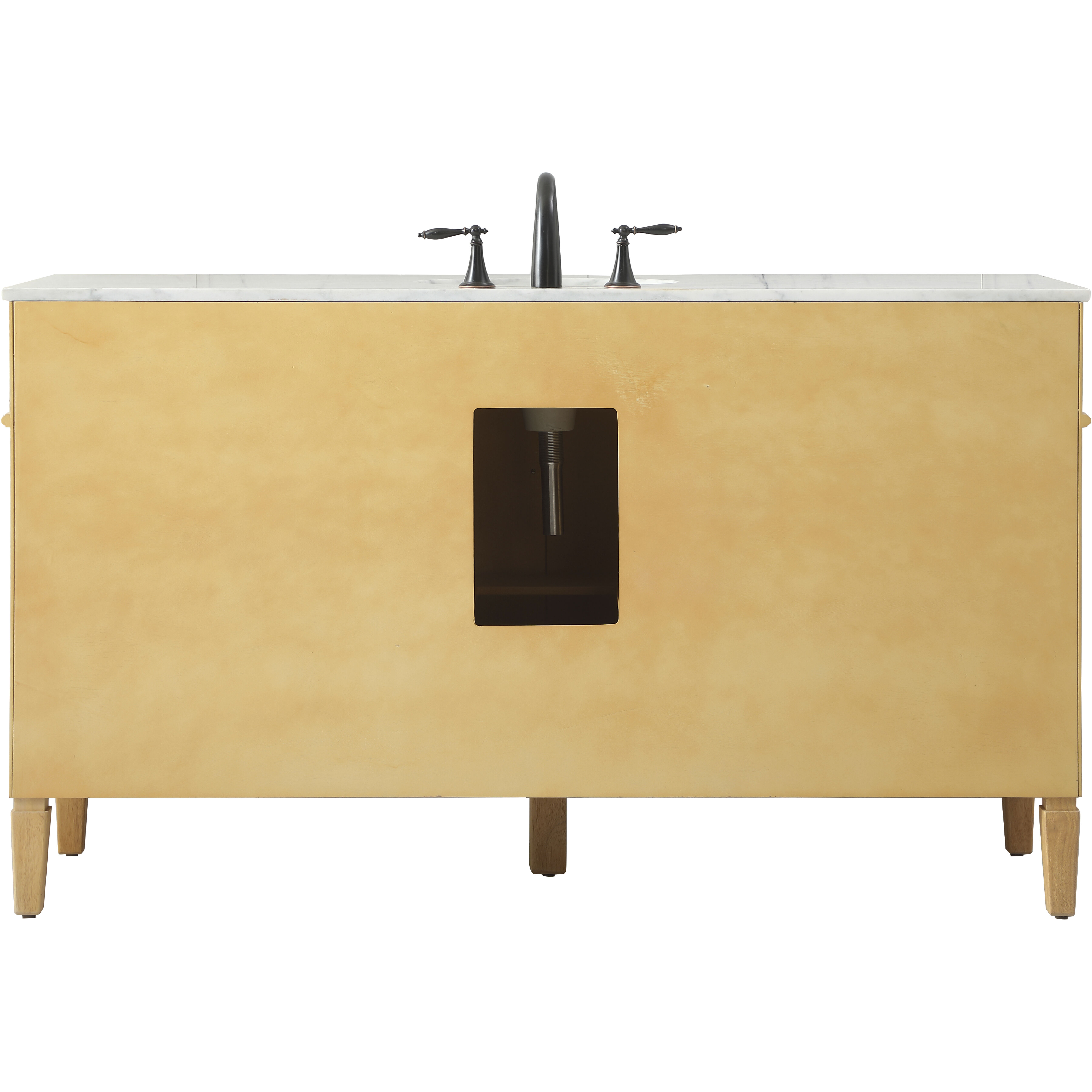 Park Avenue 60 X 21.5 X 35 inch Natural Wood Vanity Sink Set